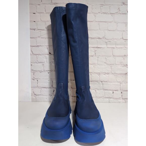NIB Lofina Blue Over the Knee Boots size 41 - Picture 6 of 16